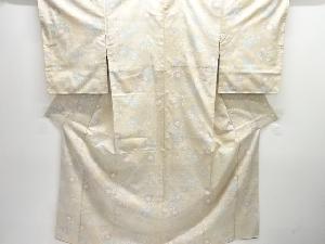 大特価品　未使用品　花模様織り出し本場大島紬着物(5マルキ)